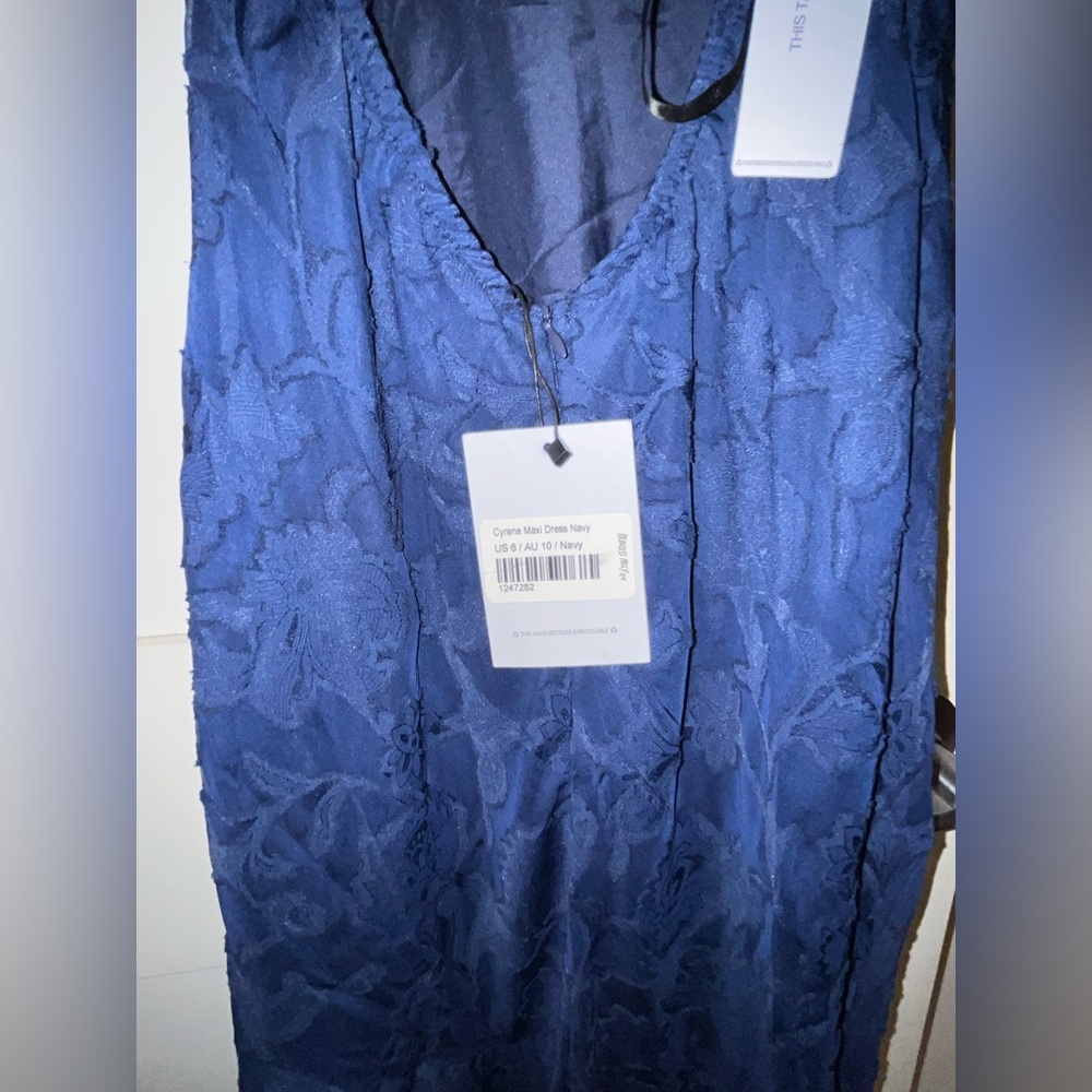 Princess Polly Cyrene Maxi Dress Navy - Picture 11 of 11